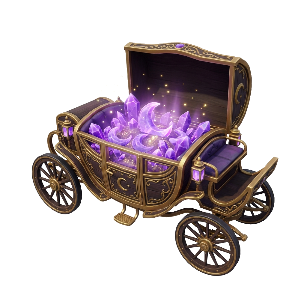 Wagon of Moon Gems
